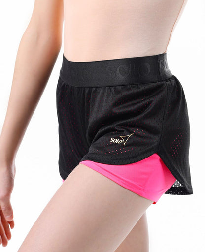 Solo Double Layer Shorts with Elastic Belt