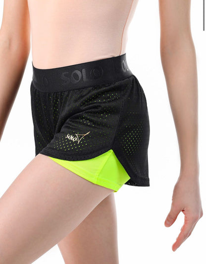 Solo Double Layer Shorts with Elastic Belt